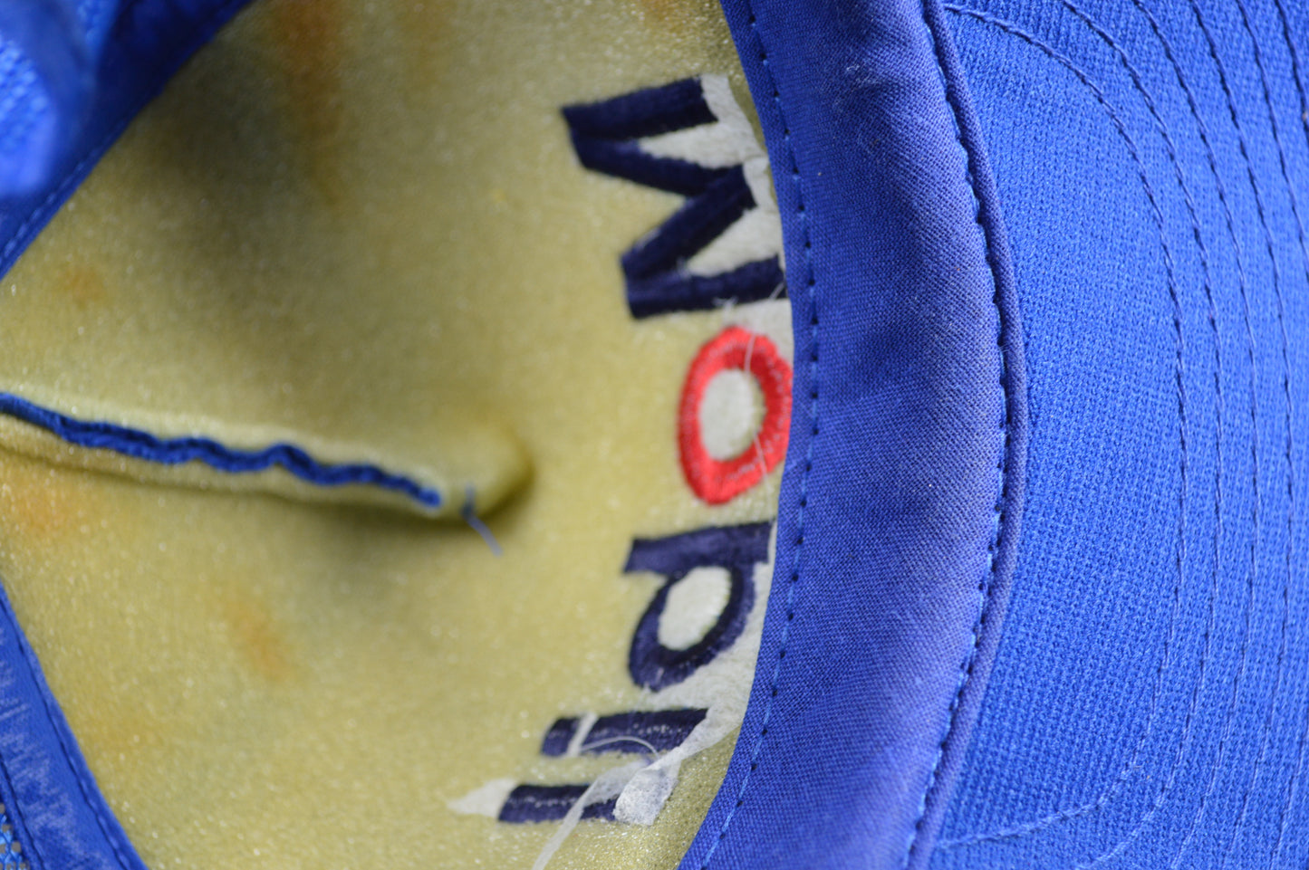 Vintage Mobil Corduroy Snapback Hat 1980s