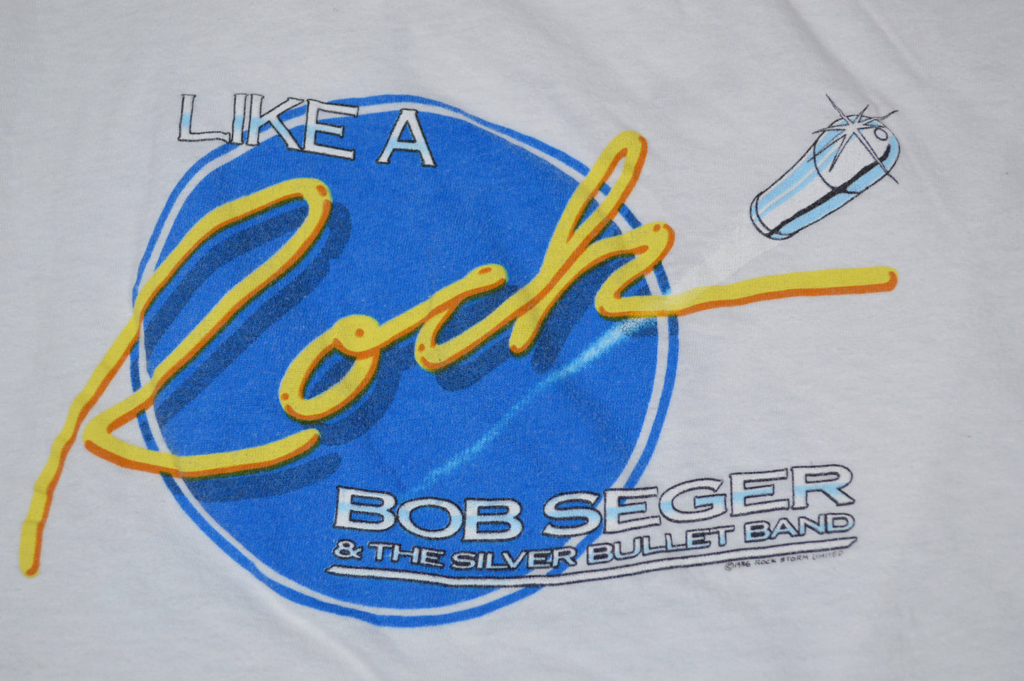 Vintage Bob Seger Silver Bullet Band Tour T-shirt 1986