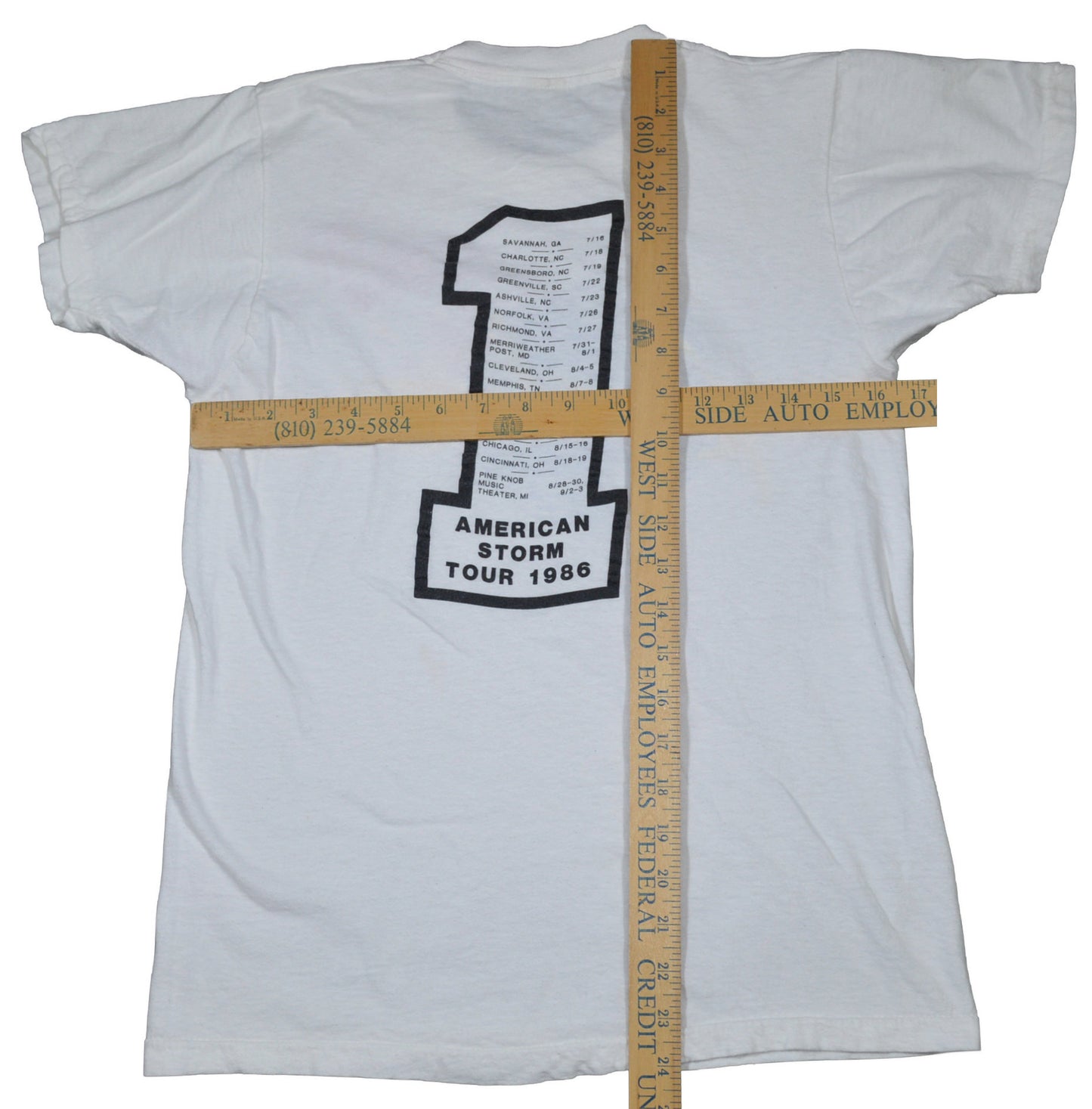 Vintage Bob Seger Silver Bullet Band Tour T-shirt 1986