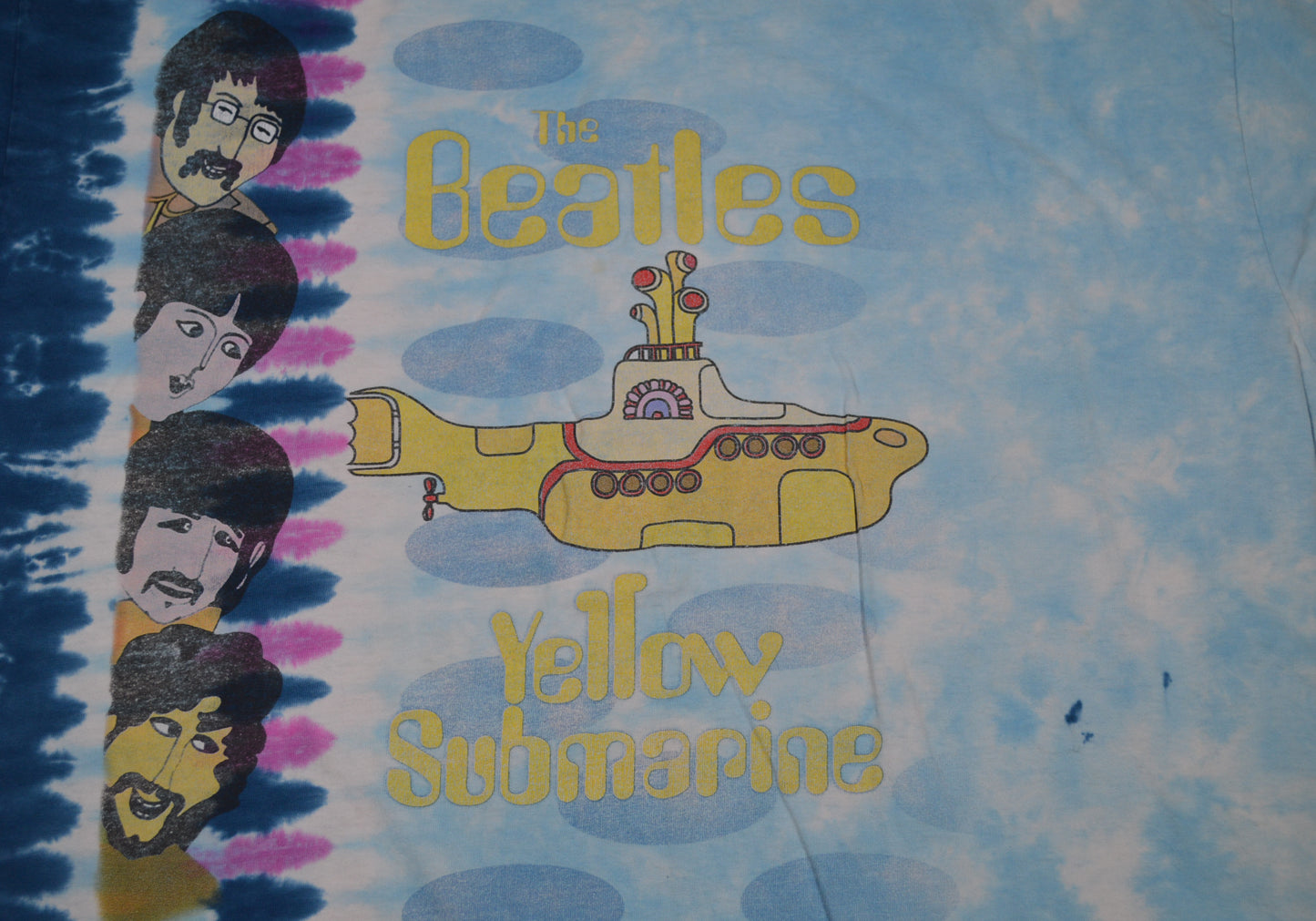 Vintage Beatles Yellow Submarine Tie Dye Tee