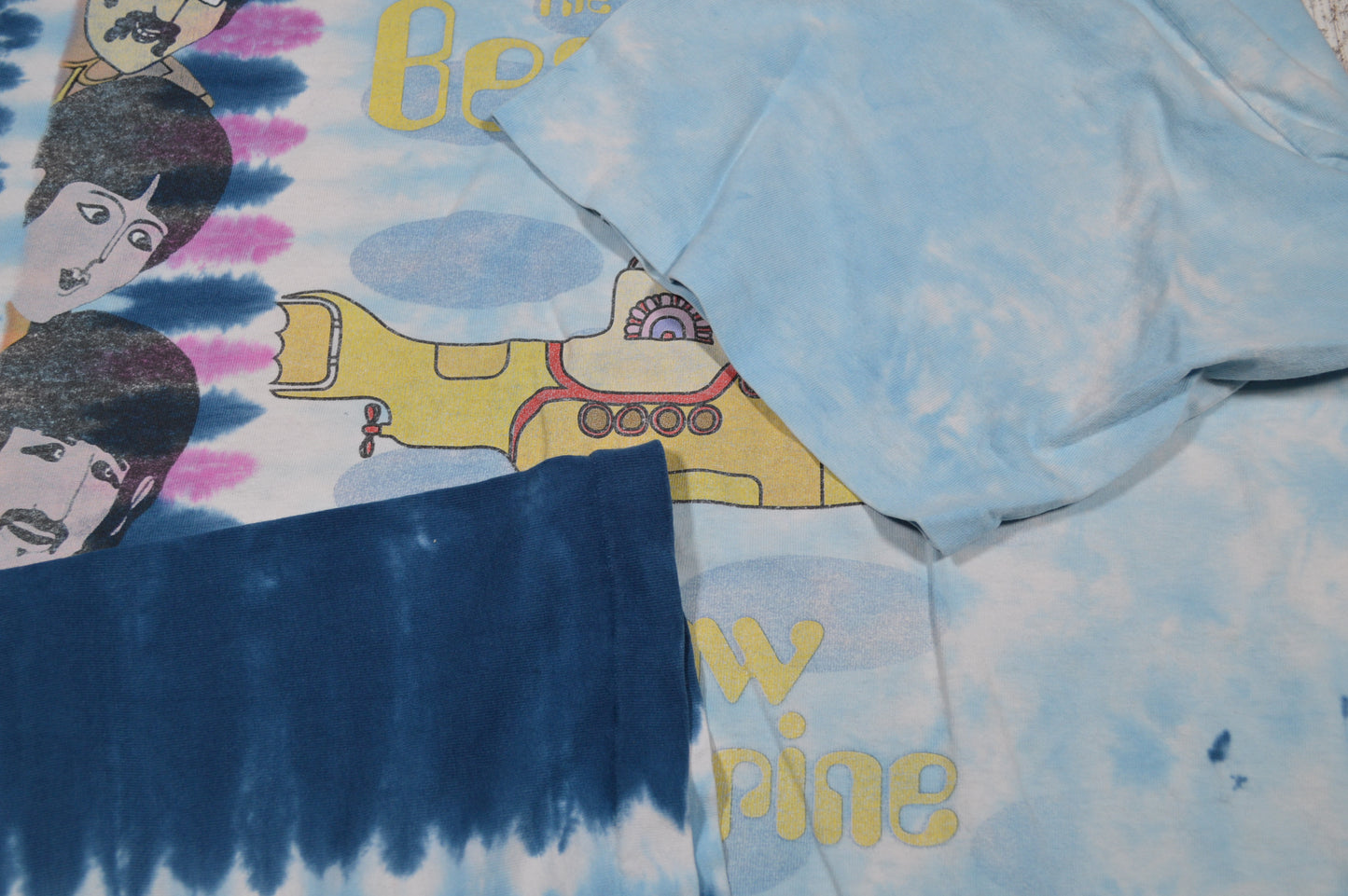 Vintage Beatles Yellow Submarine Tie Dye Tee