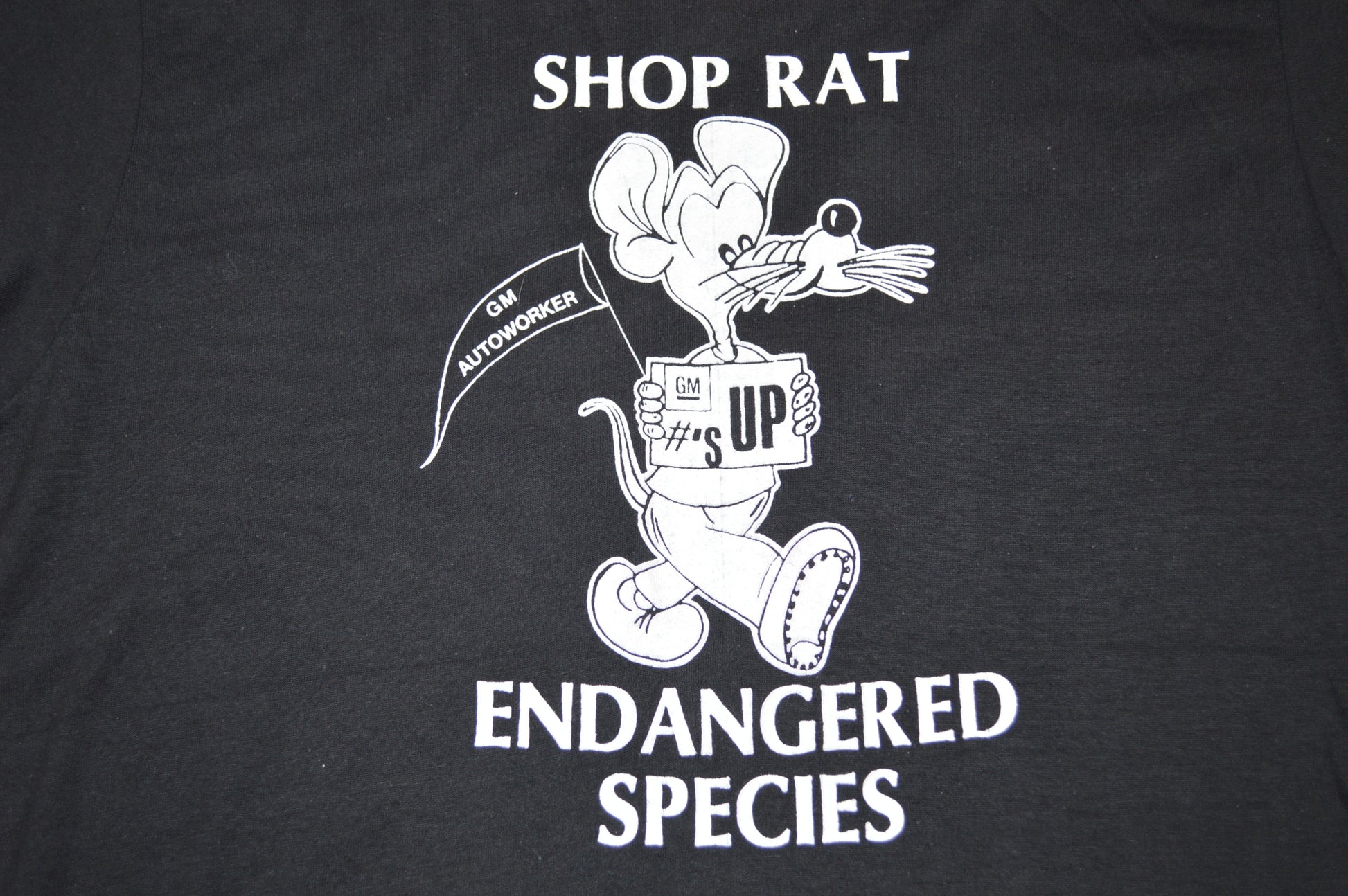 Vintage Shop Rat Endangered Species GM Flint T-shirt 1980s