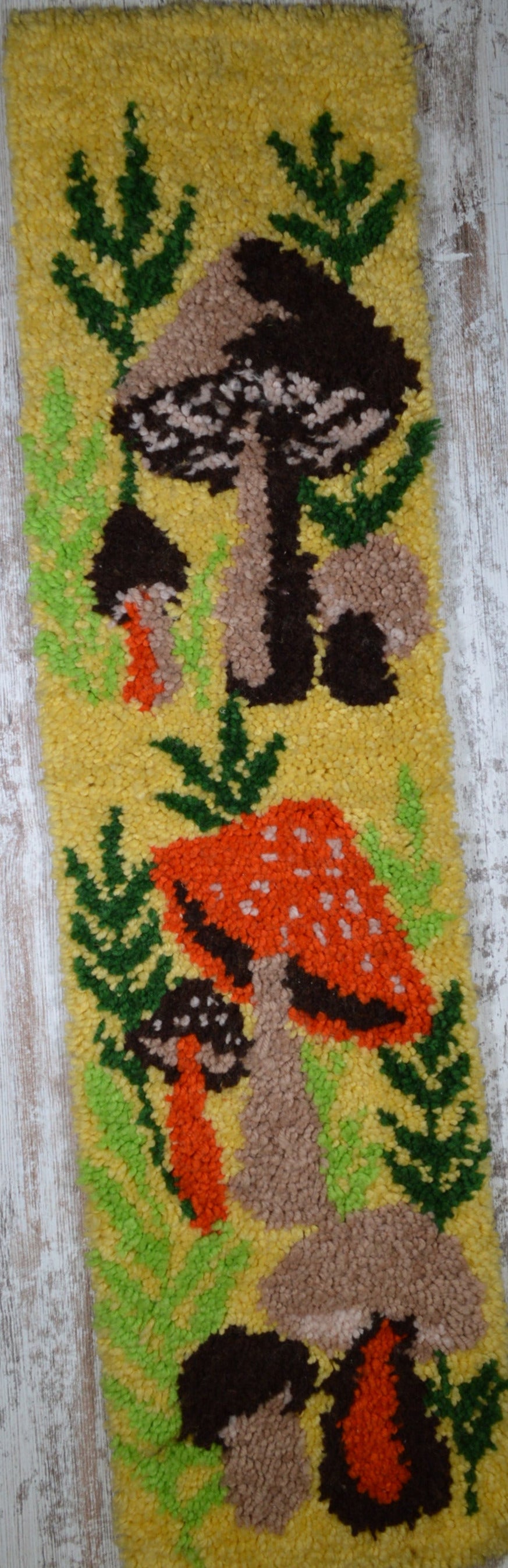 Vintage Shroom Hook & Latch Wall Hanger Carpet 1970s