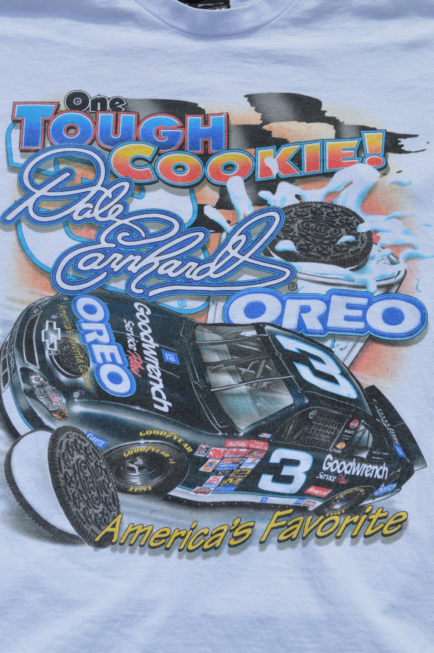 Vintage Dale Earnhardt Oreo One Tough Cookie Tee 1990s