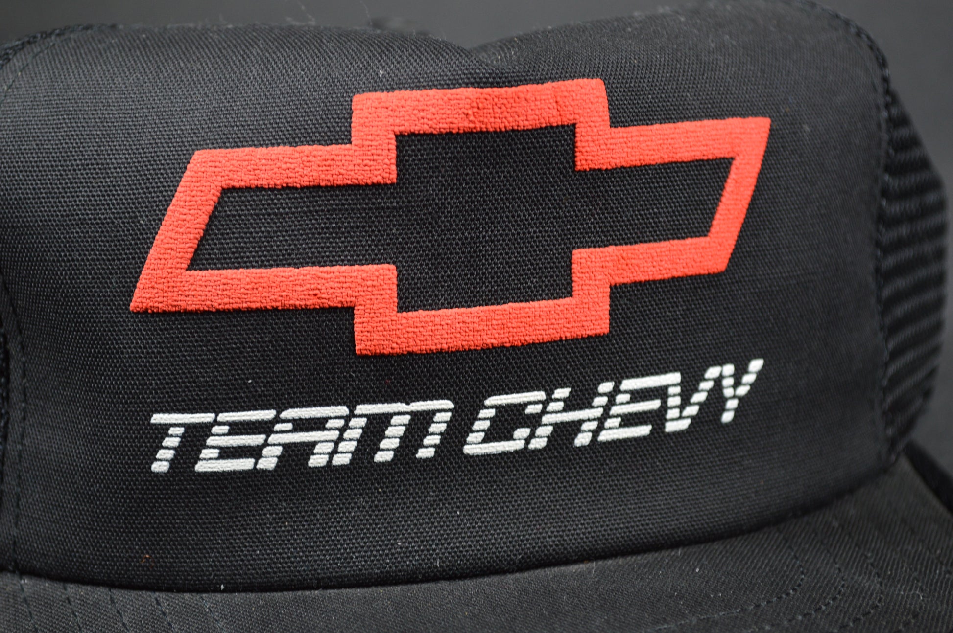 Vintage Team Chevy Bowtie Snapback Hat 1980s