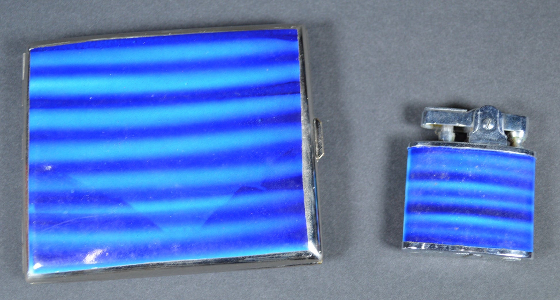 Vintage Japan Lighter and Cigarette Case 