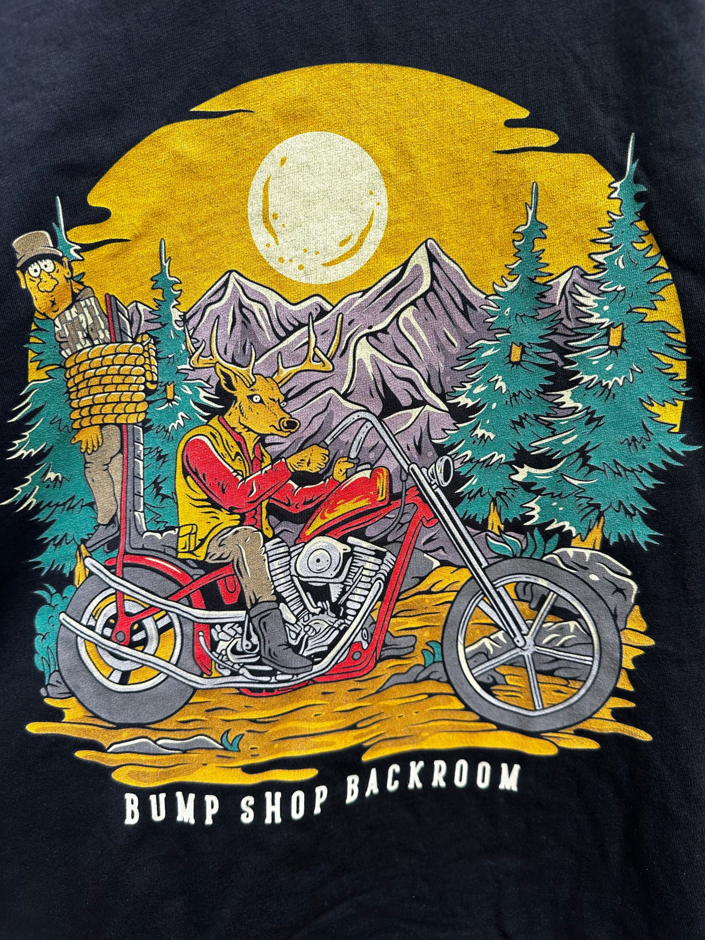 Whitetail Outlaw: Deer on a Chopper T-shirt