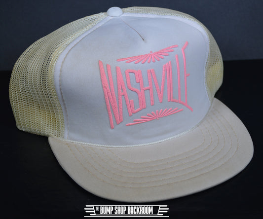 Vintage Nashville Snapback Hat 1980s. 