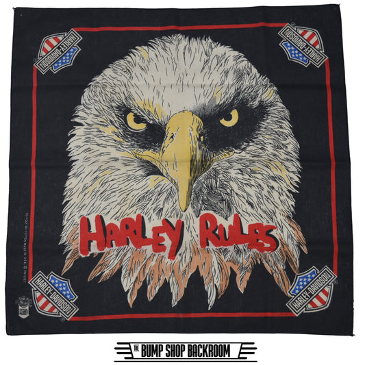 Vintage Harley Rules Bandana 1990s