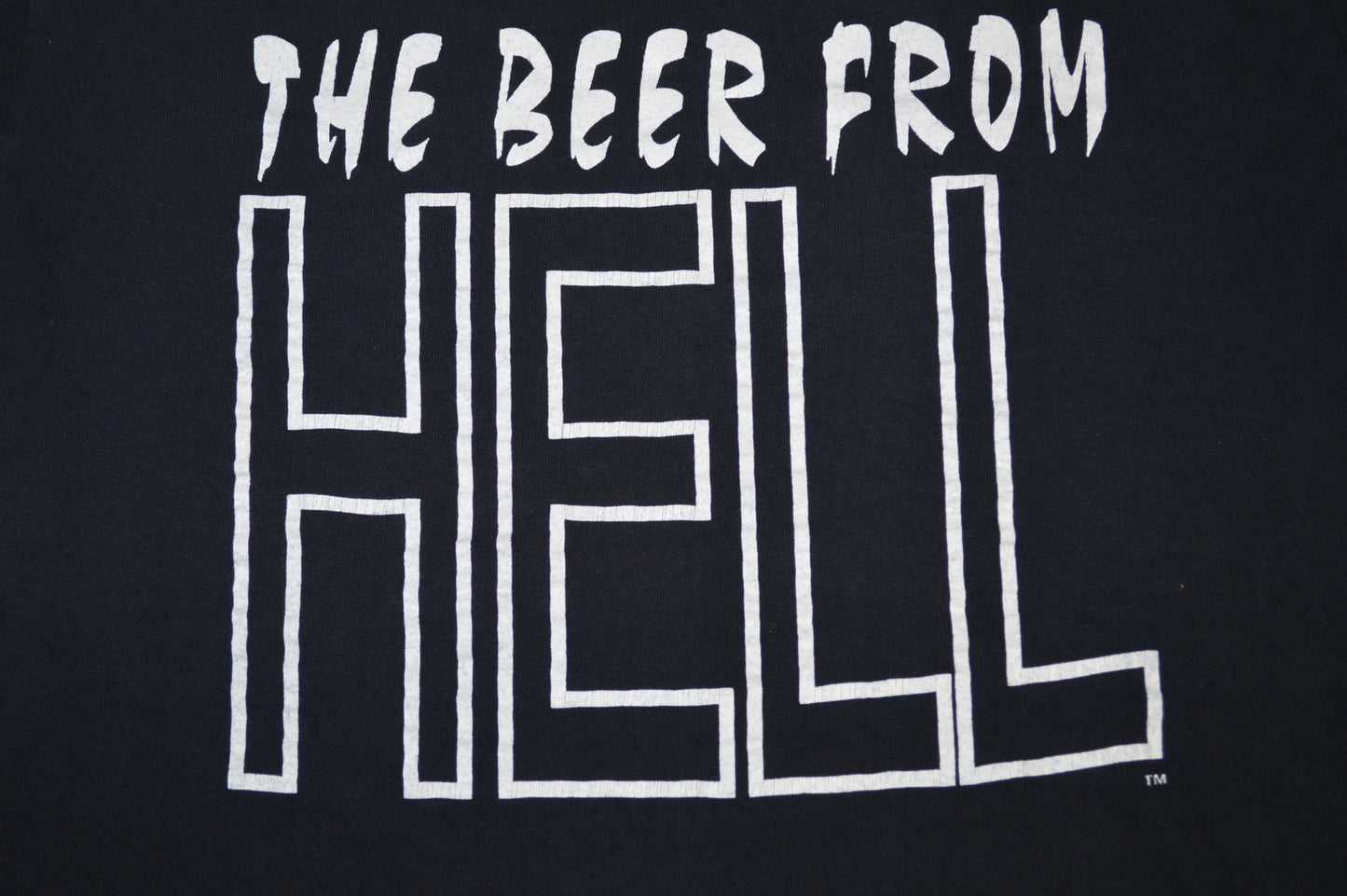 Vintage Beer From Hell T-shirt 1990s. Old Detroit Brewing Co.