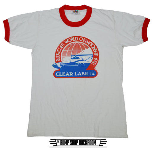 Vintage Budweiser World Championship Speed Boat T-shirt 1982.