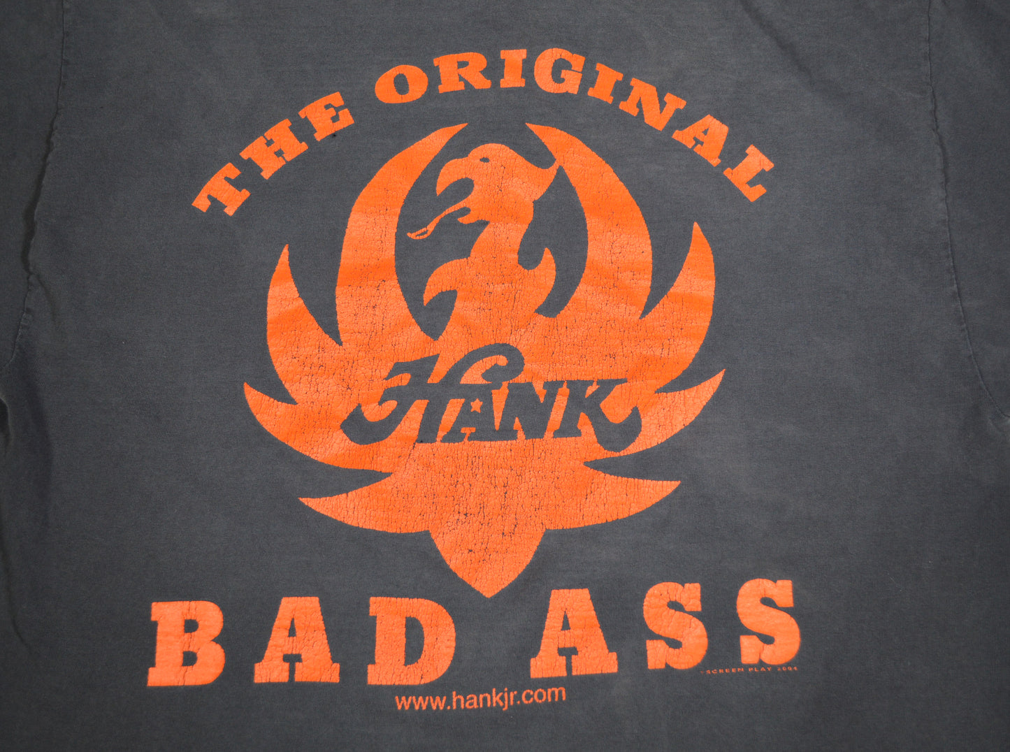 Vintage Hank Williams Jr Original Bad Ass T-shirt Y2K. 